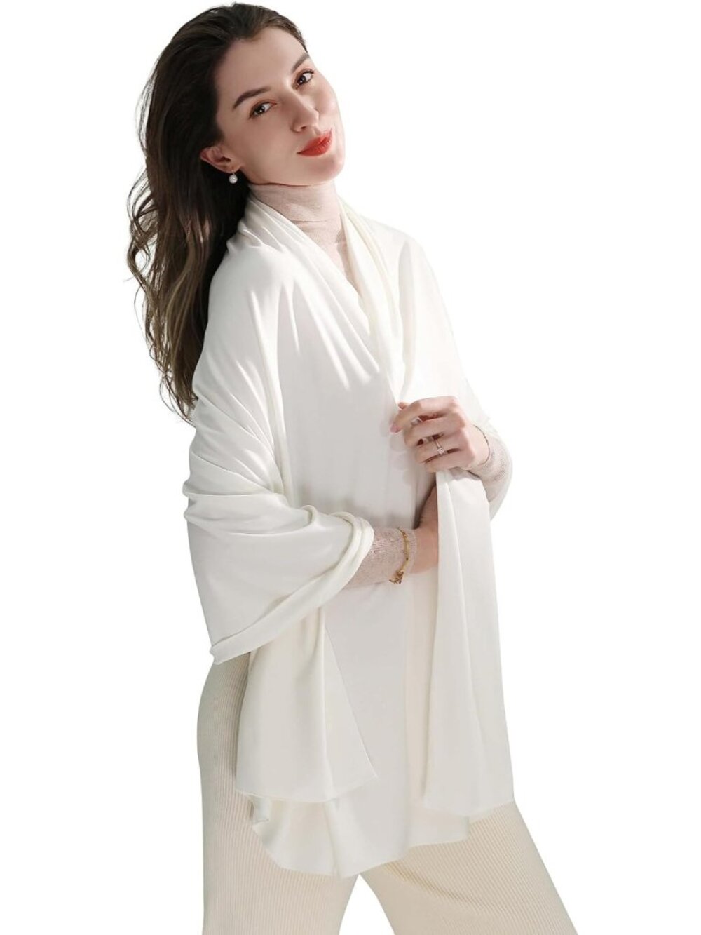 Soft Travel Shawl Wrap for Women | Cozy Pashmina Scarf & Blanket Accessory